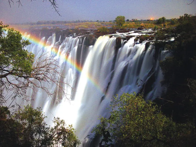 Victoria Falls has plenty of water