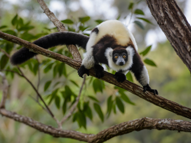 Black and White Ruffed Lemur Black and White Ruffed Lemur
