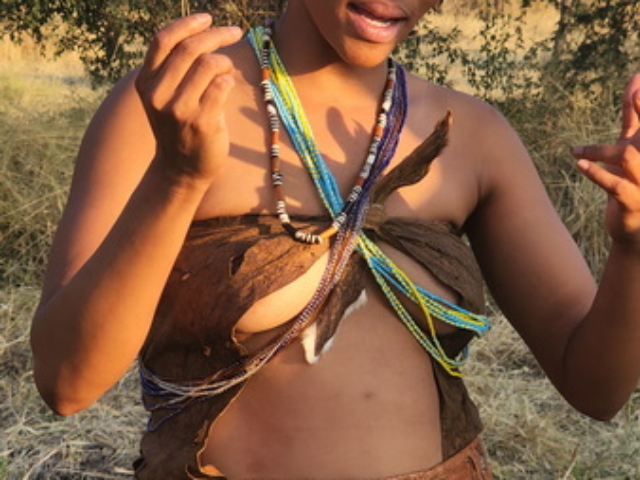 San people (also Saan), or Bushmen. San people (also Saan), or Bushmen.