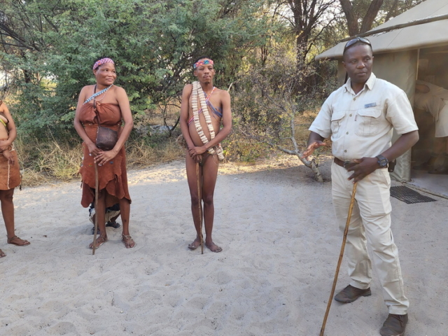 San people (also Saan), or Bushmen. San people (also Saan), or Bushmen.