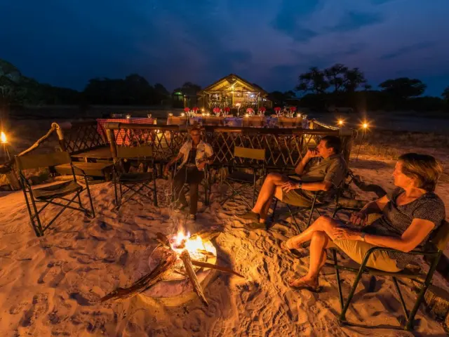 Camp Savuti fireplace
